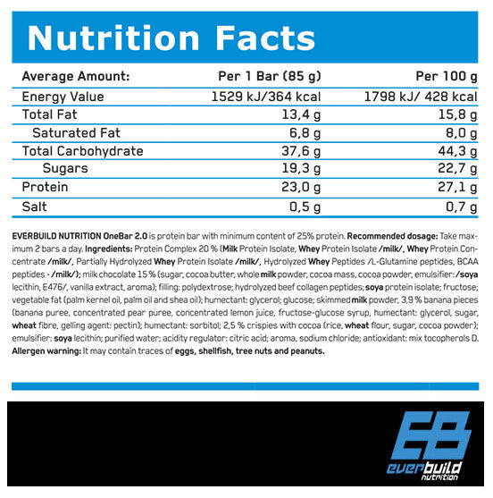 One Bar 2.0 / Box 12 Bars - 1,02 kg