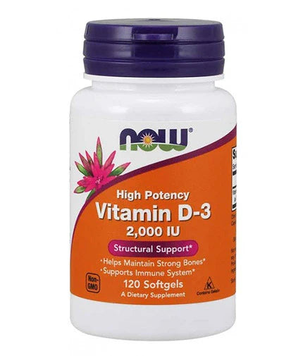 Jetzt Vitamin D3 / 2000 IU / 120 Gelkapseln