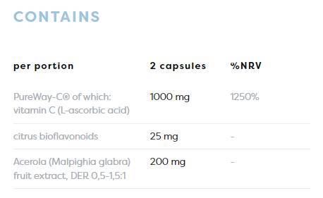 Aktiv C 1000 mg | Pureway -C® mit Zitrusbioflavonoiden & Acerola - 120 Kapseln