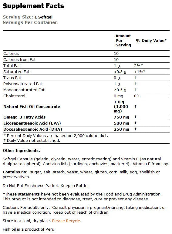 Ultra Omega 3 - 180 Gelkapseln