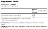 Säge Palmetto Beeren 550 mg - 100 Kapseln