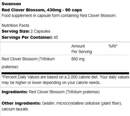 Rote Kleeblüten 430 mg 90 Kapseln