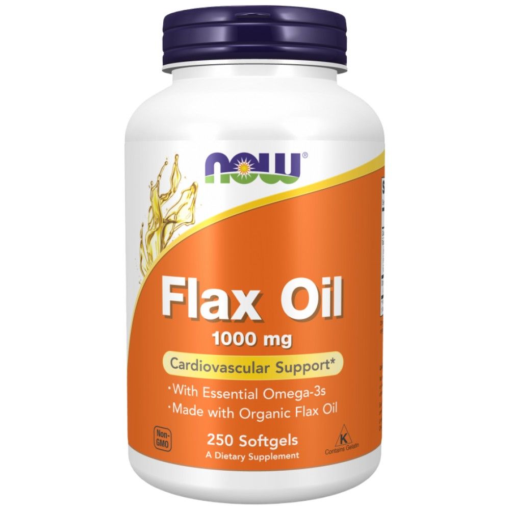 Flachsöl Organic 1000 mg - 100 Gelkapseln