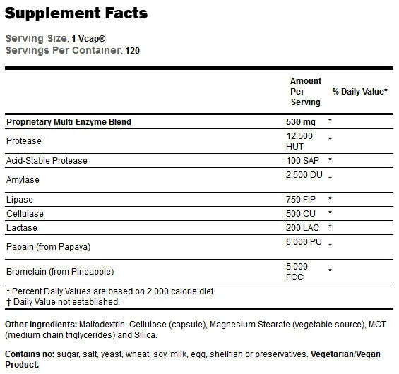 Pflanzenenzyme - 120 Kapseln