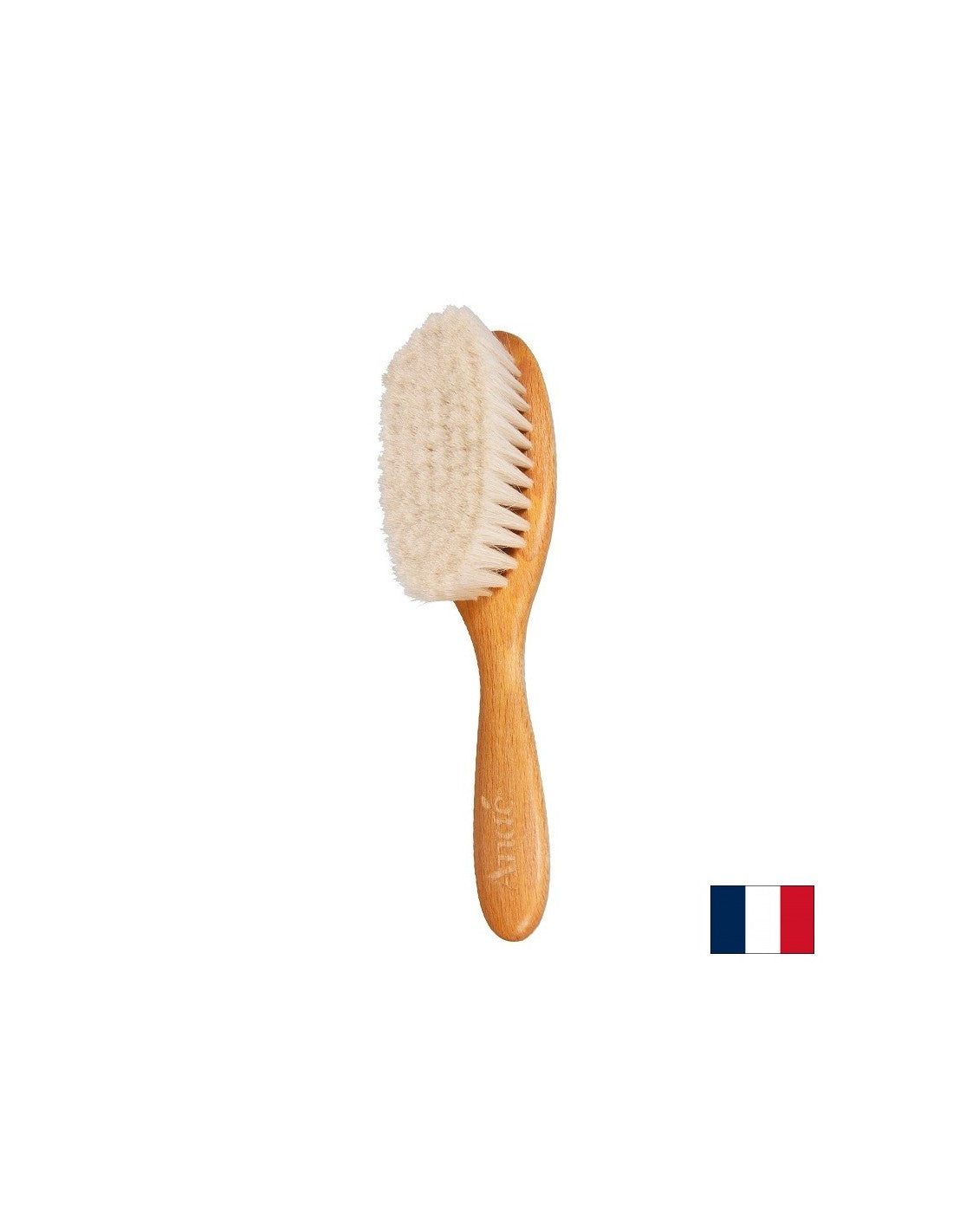 Weiche Holzbürste für Babyhaare, 18 cm, 1 Stk.