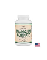 Nerven- und Muskelfunktion – Magnesium (Glycinat/Bisglycinat), 180 Kapseln <tc>Double Wood</tc>