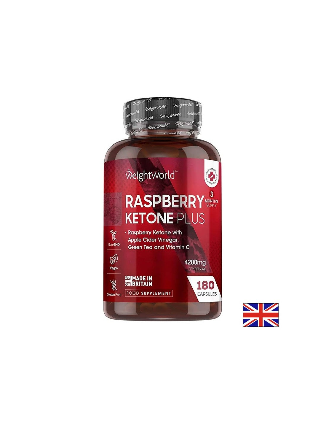 Fettverbrennung – Raspberry Ketones Plus, 180 Kapseln Weight World