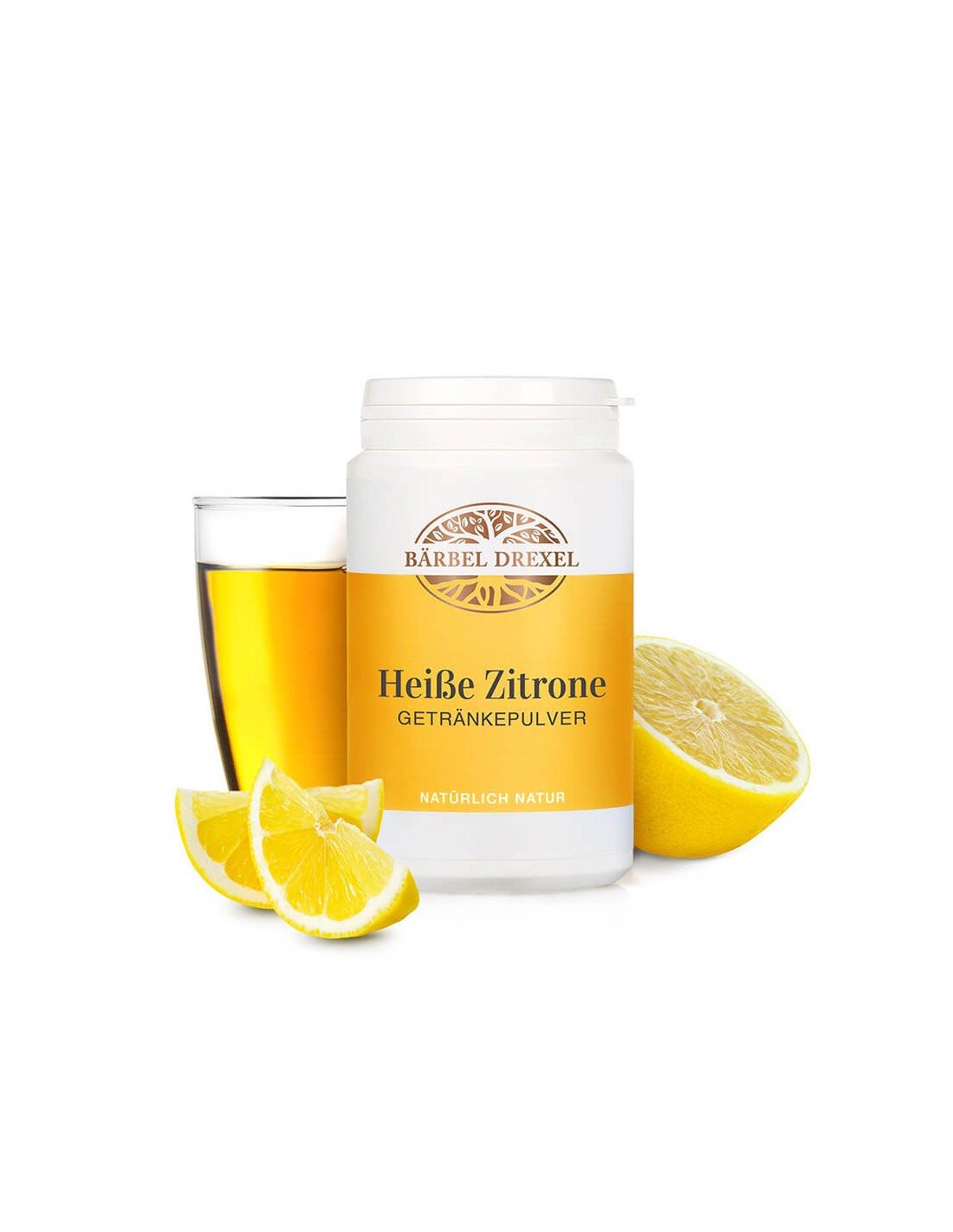 Heißes Zitronengetränk mit Vitamin C, Kalzium und Magnesium – Stärkung des Immunsystems und belebendes Tonikum für Körper und Geist, 180 g Pulver <tc>Bärbel Drexel</tc>