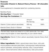 Zuckerfrei kaubarer Vitamin C 500 mg 60 Tabletten