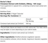 Bester Zimtextrakt mit Cinsulin 250 mg - 120 Kapseln