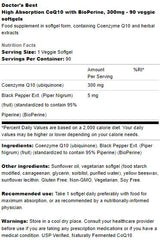 Bester COQ10 mit Bioperin 300 mg - 90 Gelkapseln