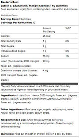 Beste Lutein & Zeaxanthin Gummies - 60 Gummies