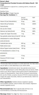 Umfassende Prostata -Formel | Mit Seleno Excell - 120 Kapseln