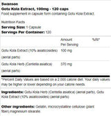 Gotu kola extrahieren 100 mg 120 Kapseln