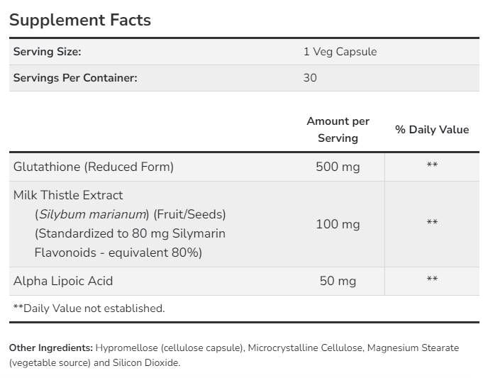 Glutathion 500 mg - 30 Kapseln