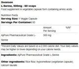 L-serin 500 mg 60 Kapseln