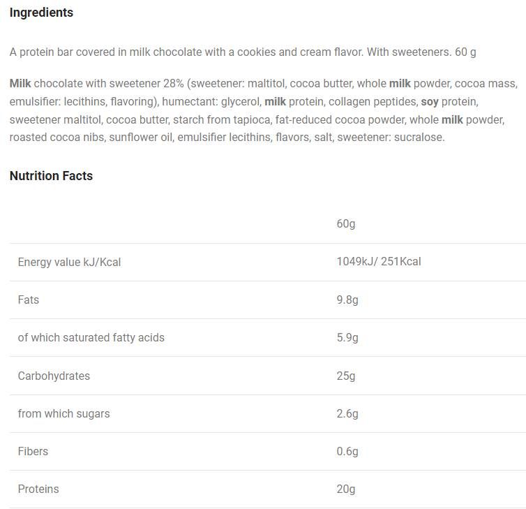 Freude+ Proteinbalken und Creme - 12 x 60 Gramm