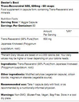 Trans -Resveratrol 600 mg - 60 Kapseln