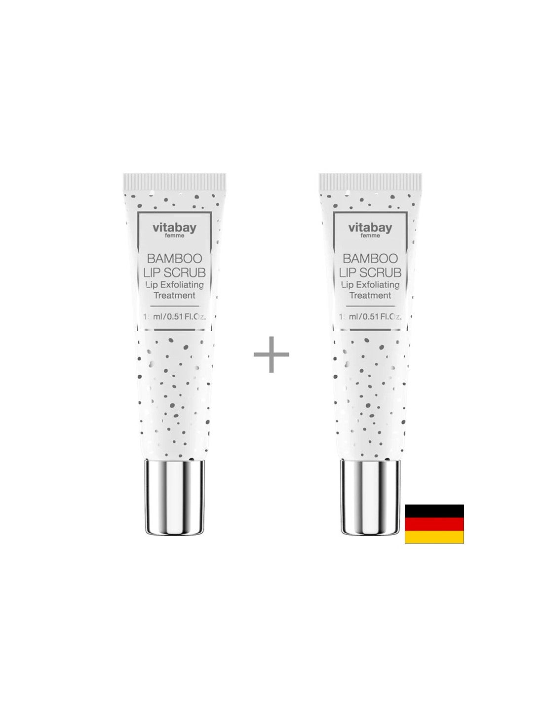 Bambus-Lippenpeeling, 2 Stück x 15 ml