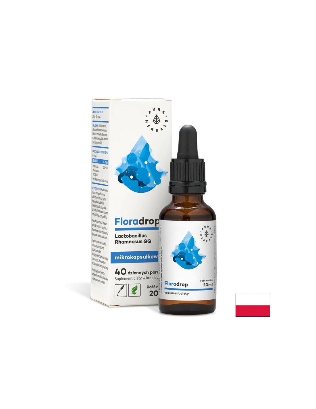 Floradrop /Probiotische Tropfen mit 2 Milliarden aktiven Probiotika/, 20 ml <tc>Aura Herbals</tc>