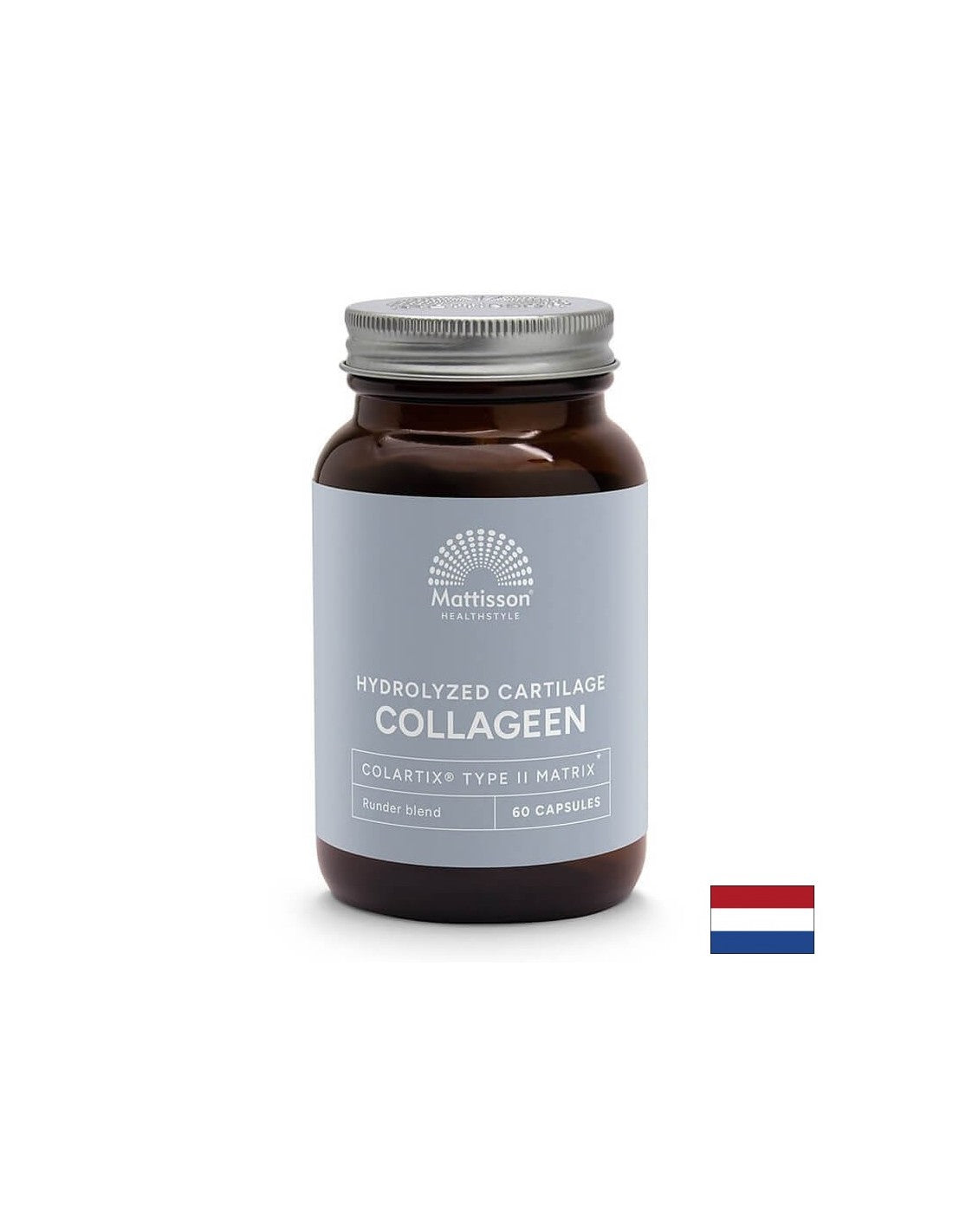 Kollagen (Typ 2) mit Kalzium, Magnesium, MSM, Vitamin C und Hyaluronsäure - Absolute Collagen Peptan, 60 Kapseln <tc>Mattisson Healthstyle</tc>