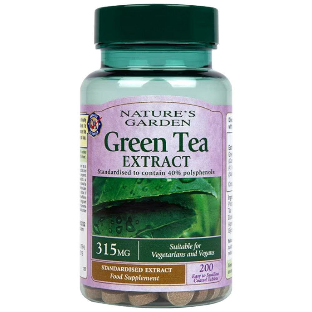Grüner Teeextrakt 315 mg | Nature's Garden - 200 Tabletten
