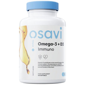 Omega-3 + D3 Immuno - 120 Gel capsules - Nutra Best Europe