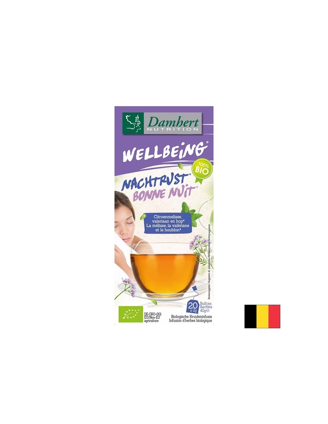 Kräutertee für ruhigen Schlaf, BIO, 20 Filterbeutel