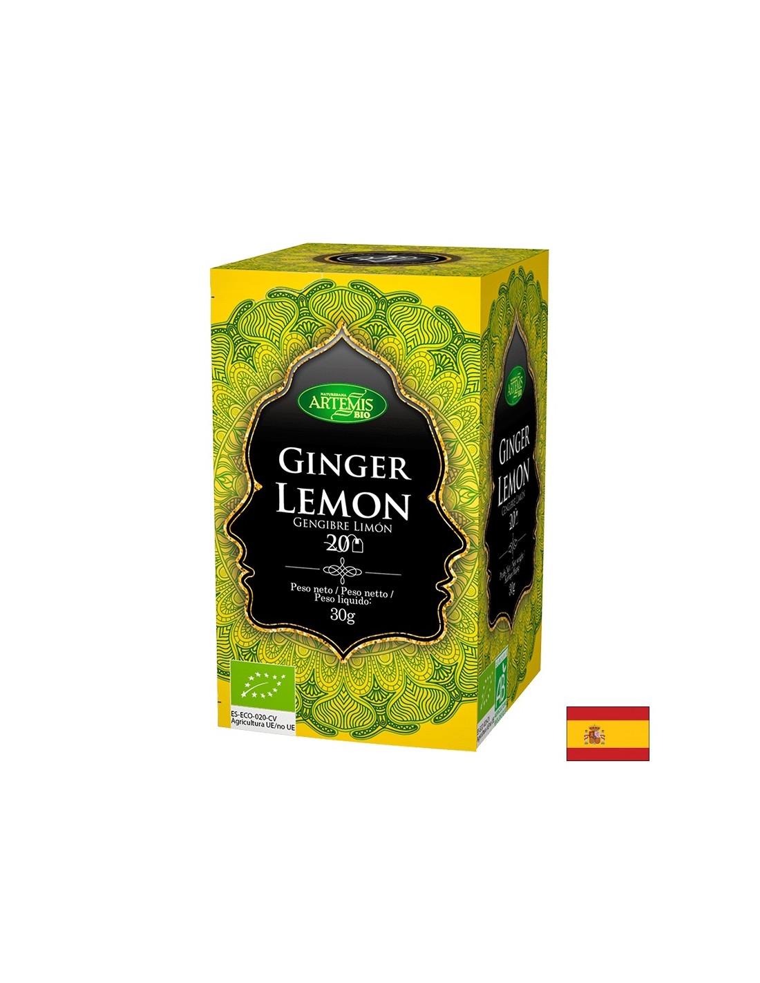 Tee mit Ingwer und Zitrone BIO, 20 Filterbeutel
