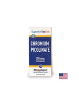 Chrom (Picolinat) – Blutzuckerregulierung, 200 mg x 100 Sublingualtabletten <tc>Superior Source</tc>