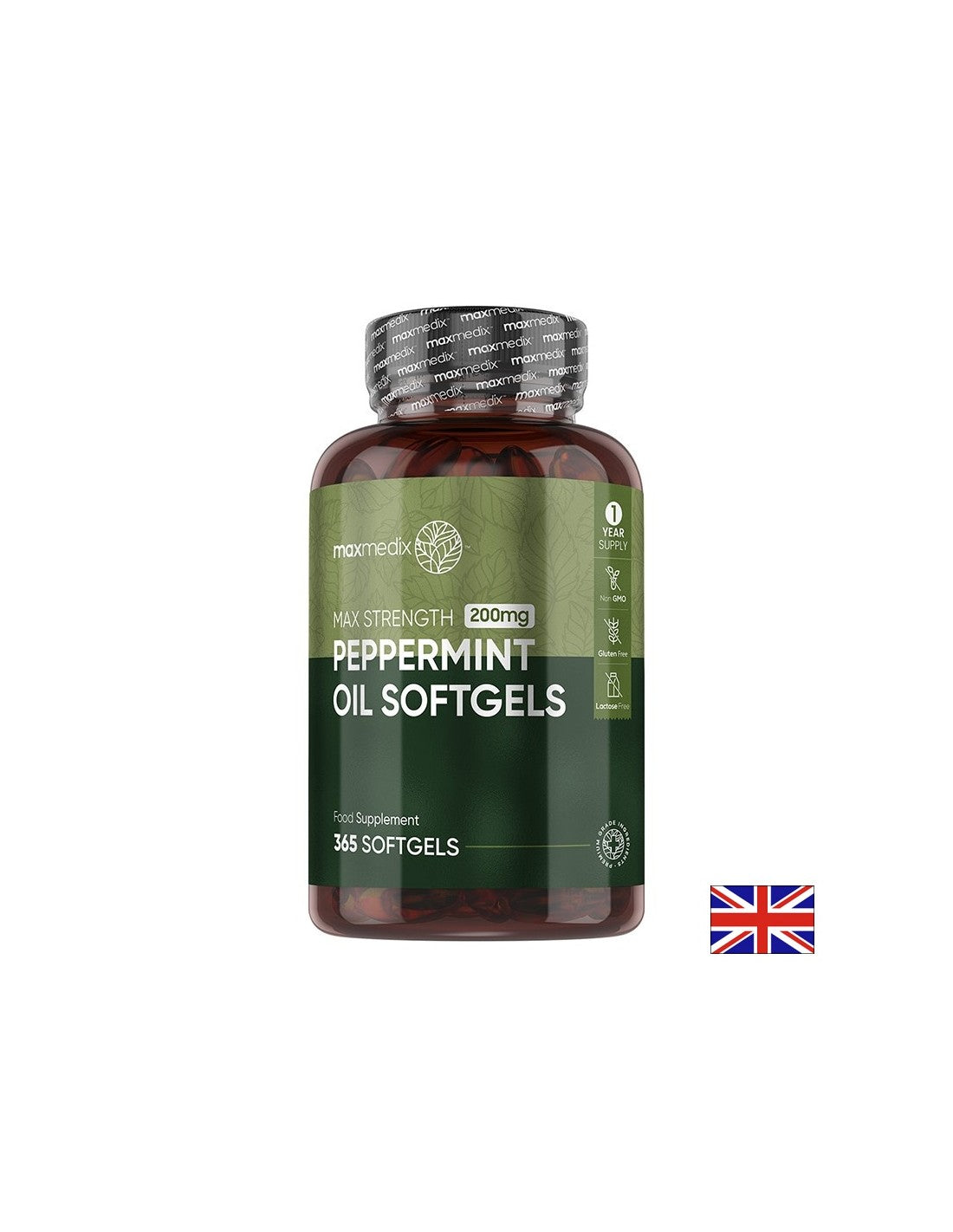 Gute Verdauung – Pfefferminze (Öl), 200 mg x 365 Softgelkapseln