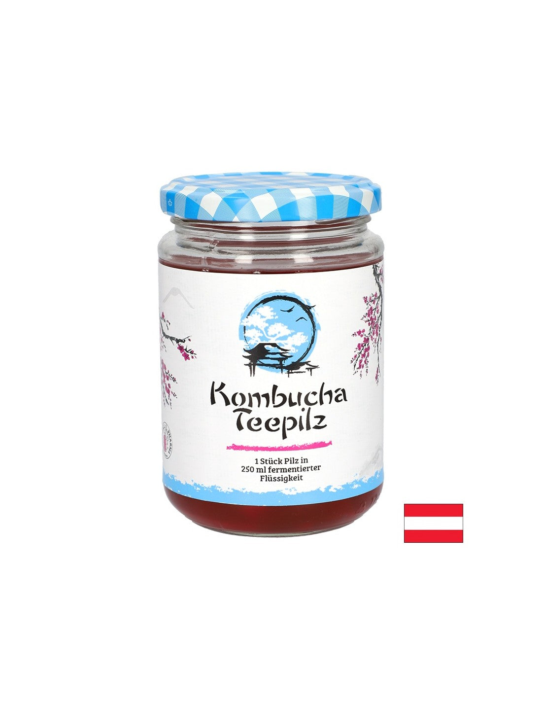Stärkt das Immunsystem – Kombucha-Teeschwamm mit fermentiertem Früchtetee, 200 ml