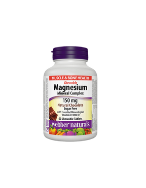 Magnesium Mineral Complex x 60 chocolate-flavored chewable tablets - Nutra Best Europe