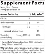 Vitamin D3 Gummies 1000 IU - 120 Gummis
