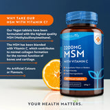 MSM 2200 mg (Knochen und Gelenke) – 365 Tabletten