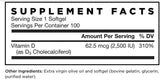Vitamin D3 2500 IU 100 Gelkapseln