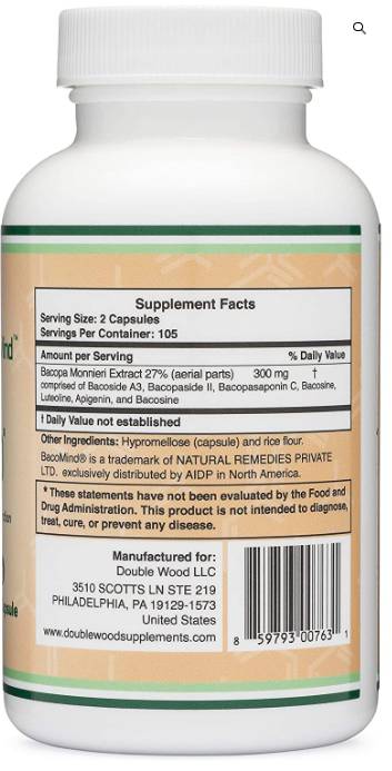 Bacopa Bacomind ™ - 210 Kapseln