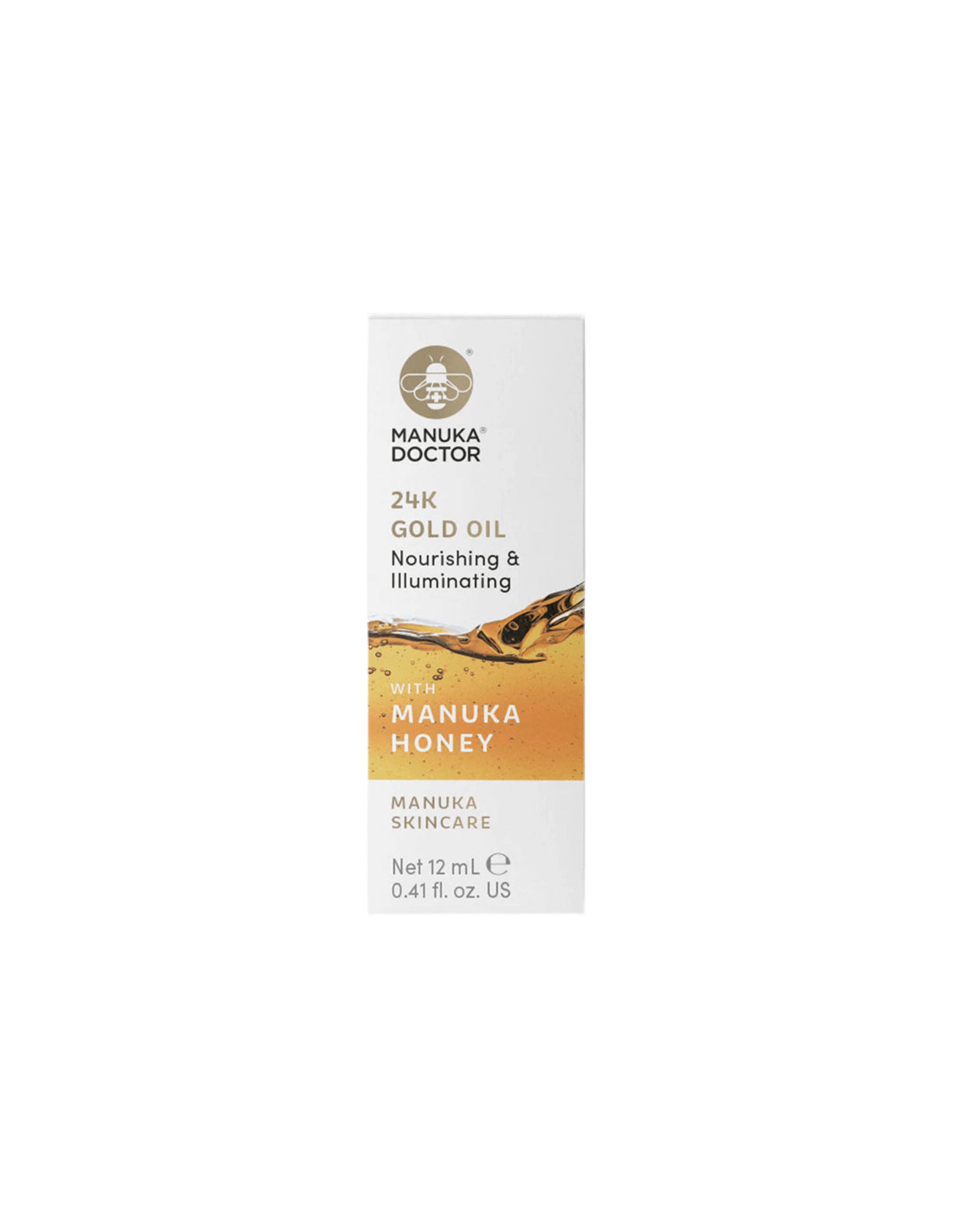 24K Gold Oil with Manuka Honey – Gesichtsöl mit 24K Gold und Manukahonig, 12 ml