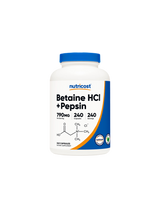 Verdauung - Betainhydrochlorid + Pepsin, 240 <tc>Nutricost</tc> Kapseln