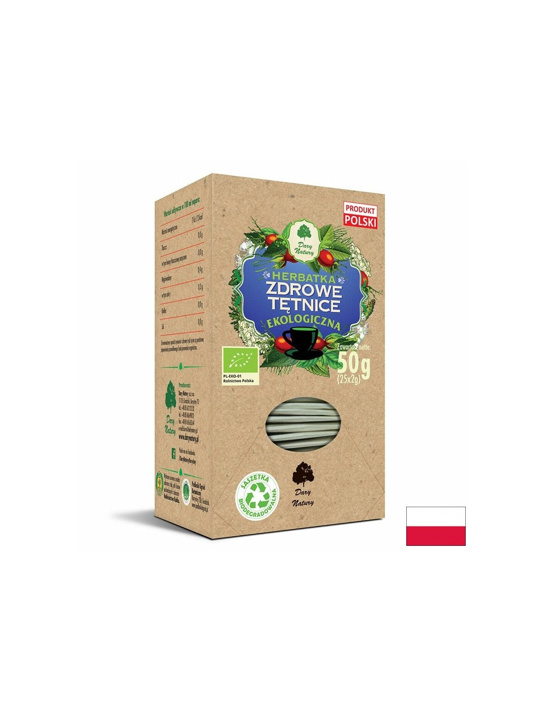 Kräutertee für gesunde Blutgefäße Bio, 25 Filterbeutel