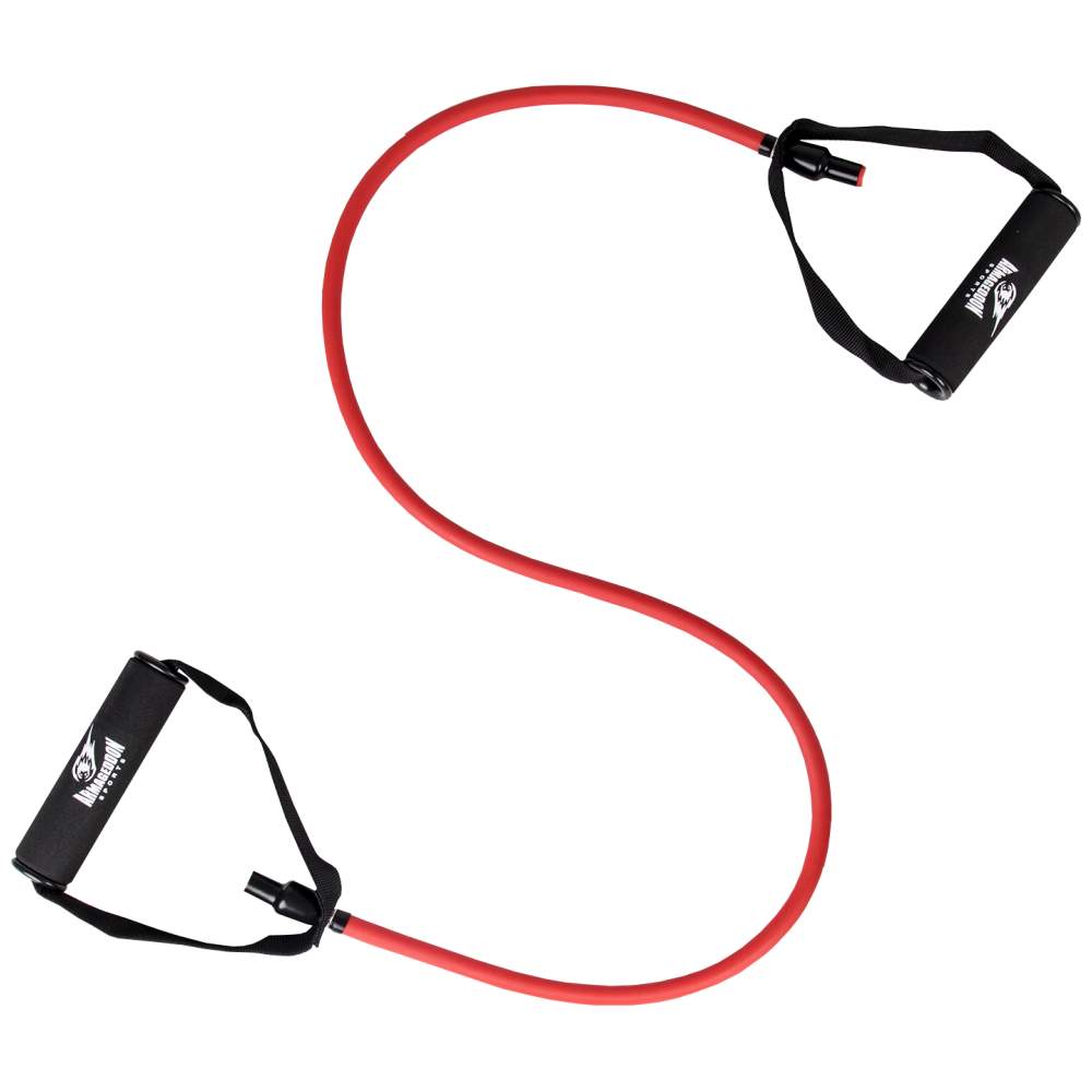 Fitnessband mit Griffen – 25 kg (Rot)/ Fitnessband mit Griffen – 25 kg