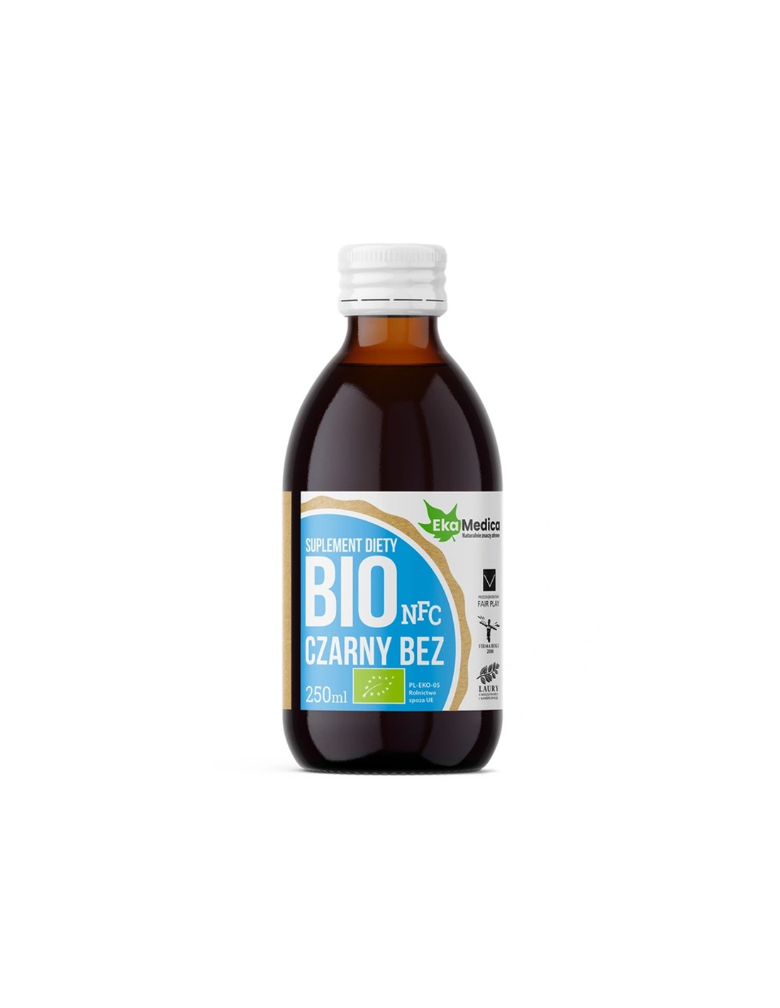 Bio-Holundersaft mit Acerola und natürlichem Vitamin C – Immunität und Atmungssystem, 250 ml, 5 oder 10 Dosen