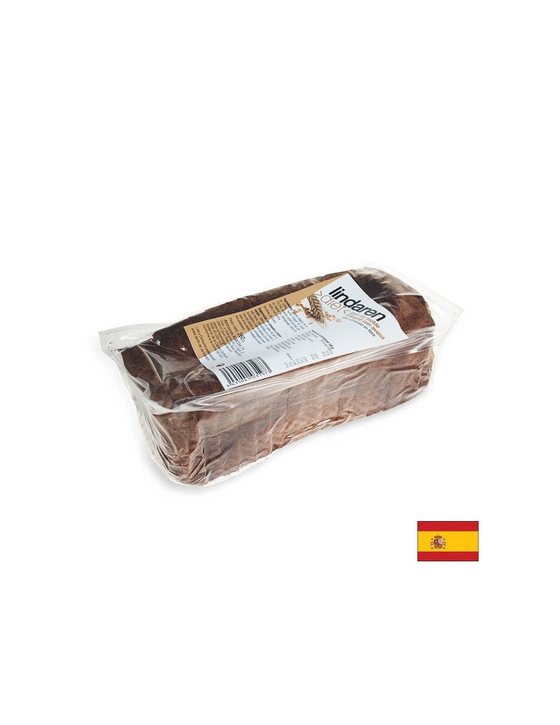 Vollkornbrot mit Haferkleie – Hergestellt in Spanien, 260 g, in Scheiben geschnitten