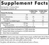 Nordische Omega -3 -Gummiwürmer 63 mg - 30 kaubare Gelkapseln