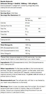 Ultimate Omega 1280 mg + CoQ10 - 60 Gelkapseln