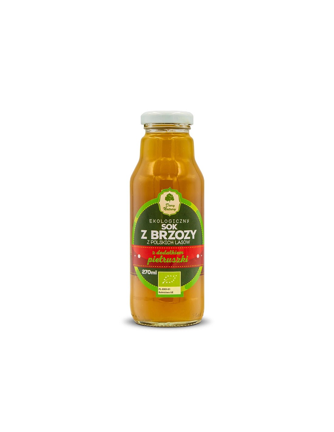 Bio-Birken- und Petersiliensaft – harntreibend und entgiftend, 270 ml