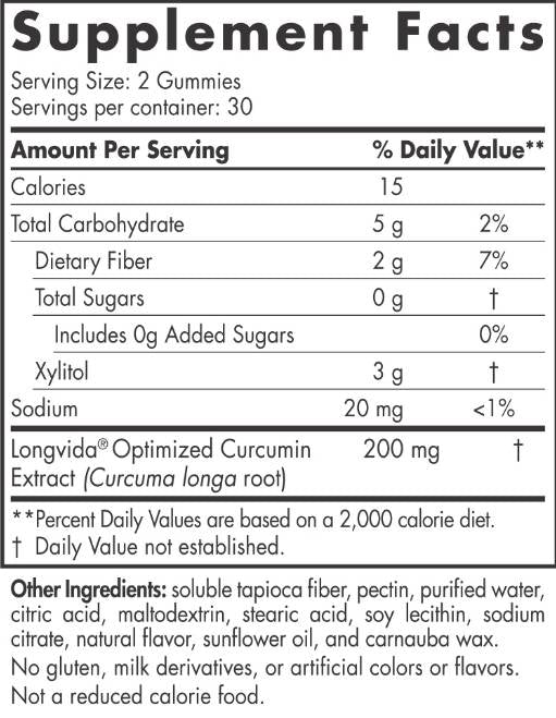 Curcumin Gummies 200 mg - 60 Gummis