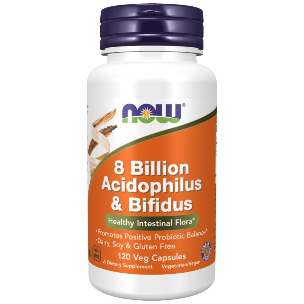 8 Milliarden Acidophilus & bifidus - 120 Kapseln