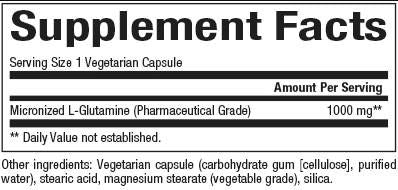 L-Glutamin 1000 mg | Mikronisierte - 90 Kapseln