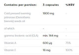 Primroseöl 1800 mg | mit Vitamin A & E - 120 Gelkapseln
